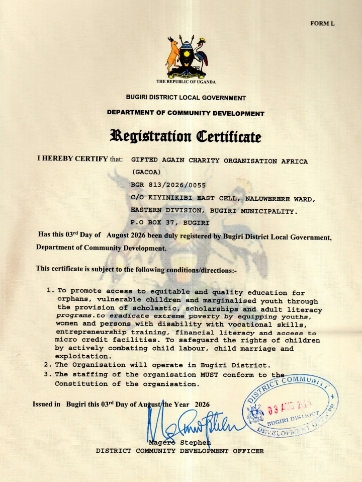 Registration Certificate
